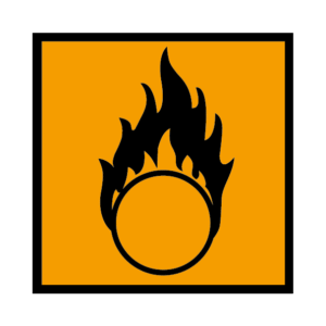 simbol bahan kimia mudah teroksidasi